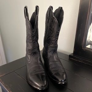 Ariat Black Leather Western Cowboy Cowgirl boots size 7.5